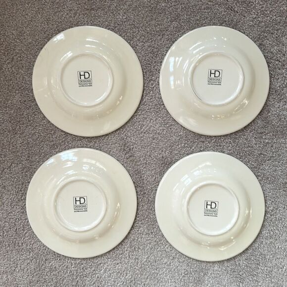 HD Designs Set of Four Fruit Dessert Plates! - Picture 2 of 6